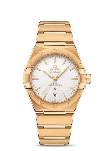 Omega Constellation Master Chronometer 39 Yellow Gold / Silver / Bracelet 131.50.39.20.02.002