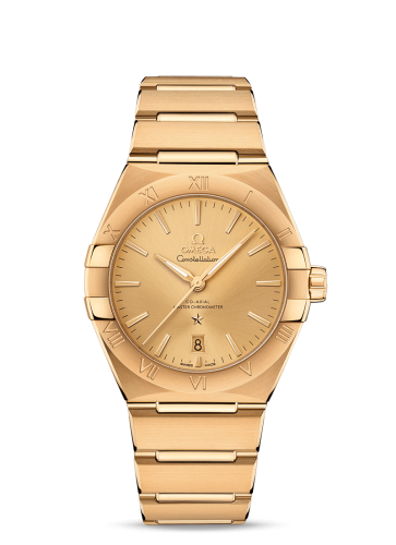 Omega Constellation Master Chronometer 39 Yellow Gold / Champagne / Bracelet 131.50.39.20.08.001