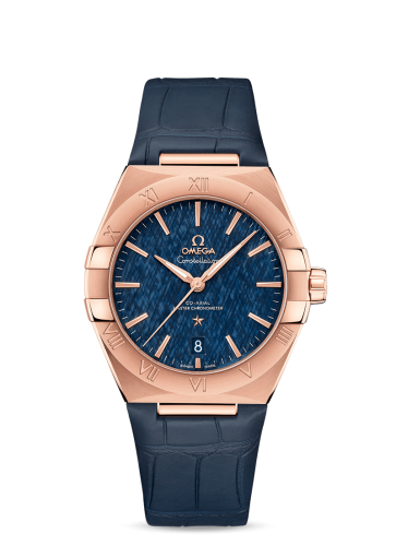 Omega Constellation Master Chronometer 39 Sedna / Blue / Alligator 131.53.39.20.03.001