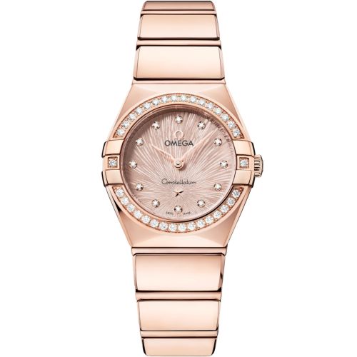Omega Constellation Manhattan 28 Quartz Sedna Gold - Diamond / Rose Supernova 131.55.25.60.52.001