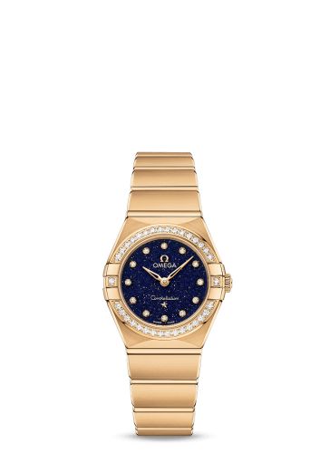 Omega Constellation Manhattan 25 Quartz Yellow Gold / Aventurine / Diamond 131.55.25.60.53.001