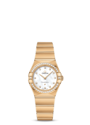 Omega Constellation Manhattan 25 Quartz Yellow Gold / MOP / Diamond 131.55.25.60.55.002
