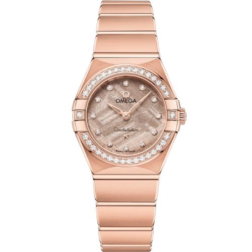 Omega Constellation Manhattan 28 Quartz Sedna Gold - Diamond / Rose Meteorite 131.55.25.60.99.002