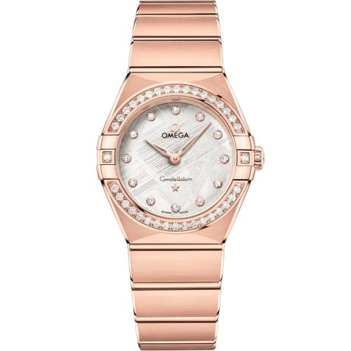 Omega Constellation Manhattan 28 Quartz Sedna Gold - Diamond / Silver Meteorite 131.55.28.60.99.005