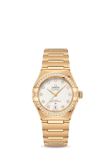 Omega Constellation Manhattan 29 Co-Axial Master Chronometer Yellow Gold / Silver /Diamond 131.55.29.20.52.002