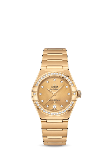 Omega Constellation Manhattan 29 Co-Axial Master Chronometer Yellow Gold / Champagne / Diamond 131.55.29.20.58.001