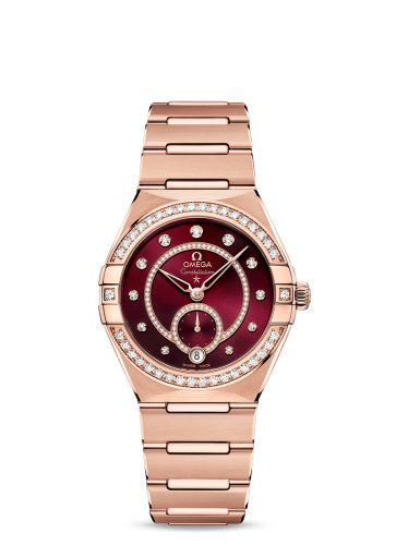 Omega Constellation Master Chronometer Small Seconds 34 Sedna Gold / Diamond / Black / Bracelet 131.55.34.20.61.001