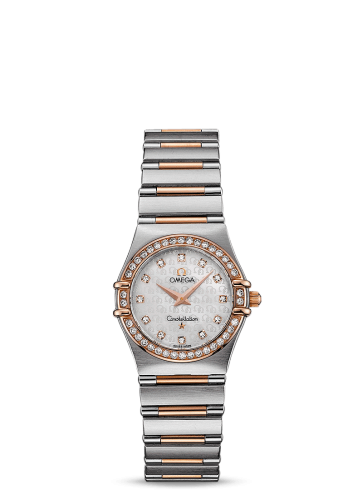 Omega Constellation Quartz 25.5 '95 Stainless Steel / Red Gold / Diamond / MOP 1358.75.00
