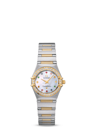 Omega Constellation Quartz 25.5 '95 Stainless Steel / Yellow Gold / Diamond / MOP Iris 1367.79.00