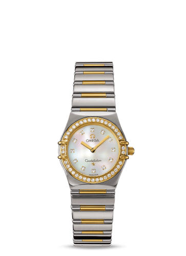 Omega Constellation Quartz 25.5 My Choice Stainless Steel / Yellow Gold / Diamond / MOP 1376.75.00