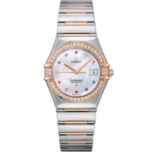 Omega Constellation Automatic 27.5 Iris My Choice Stainless Steel - Red Gold / MOP - Rainbow 1395.79.00