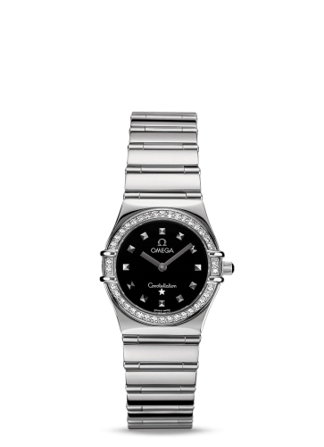 Omega Constellation Quartz 25.5 My Choice Stainless Steel / Diamond / Black 1475.51.00