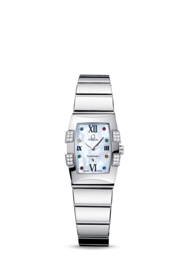 Omega Constellation Quadrella Quartz 25 Stainless Steel / MOP 1585.79.00