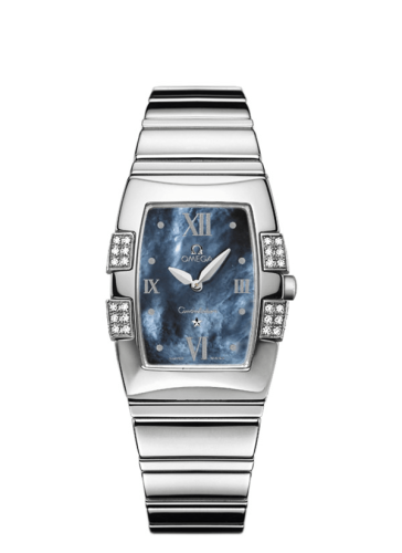 Omega Constellation Quadrella Quartz 25 Stainless Steel / Blue MOP 1586.72.00