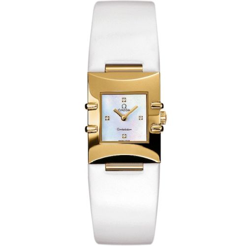 Omega .Constellation Quadra Quartz 19.3 Yellow Gold / MOP 1631.7656.