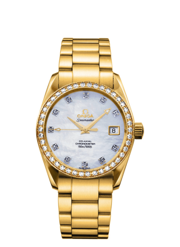 Omega Seamaster Aqua Terra 150M Co-Axial 36.2 Red Gold / Yellow Gold / Diamond / MOP / Bracelet 2009.75.00