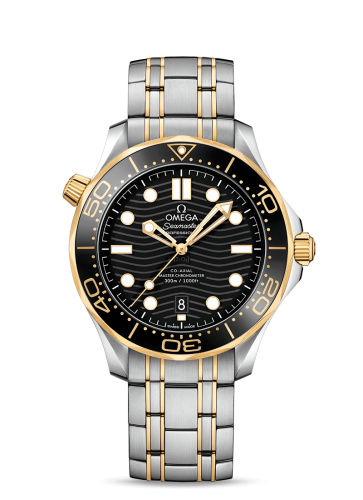 Omega Seamaster Diver 300M Master Co-Axial 42 Stainless Steel / Yellow Gold / Black / Bracelet 210.20.42.20.01.002
