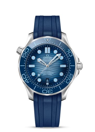 Omega Seamaster Diver 300M Master Co-Axial 42 Stainless Steel / Summer Blue / Rubber 210.32.42.20.03.002