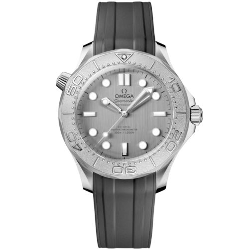 Omega Seamaster Diver 300M No-Date Master Co-Axial 42 Stainless Steel - Titanium / Grey / Rubber 210.32.42.20.06.002