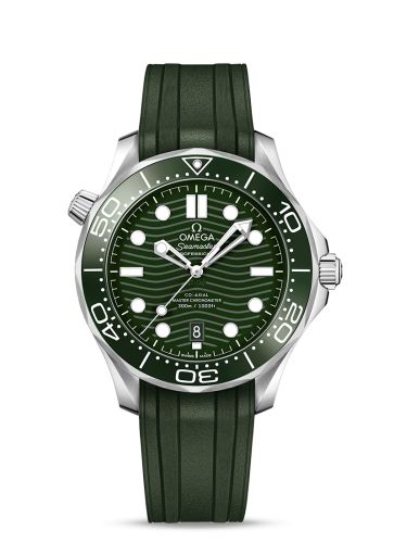 Omega Seamaster Diver 300M Master Co-Axial 42 Stainless Steel / Green / Rubber 210.32.42.20.10.001