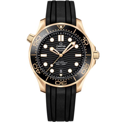Omega Seamaster Diver 300M Master Co-Axial 42 Moonshine Gold / Black / Rubber 210.62.42.20.01.003