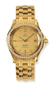 Omega Seamaster 120M Automatic 36.25 Yellow Gold / Diamond / Champagne 2105.10.00