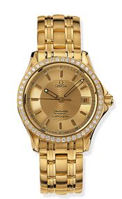 Omega Seamaster 120M Automatic 36.25 Yellow Gold / Diamond / Champagne 2105.11.00