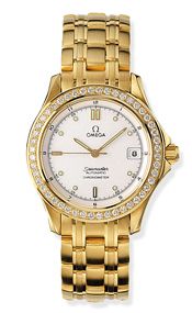 Omega Seamaster 120M Automatic 36.25 Yellow Gold / Diamond / White 2105.20.00