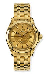 Omega Seamaster 120M Quartz 36.25 Yellow Gold / Champagne 2111.11.00