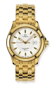 Omega Seamaster 120M Quartz 36.25 Yellow Gold / White 2111.21.00