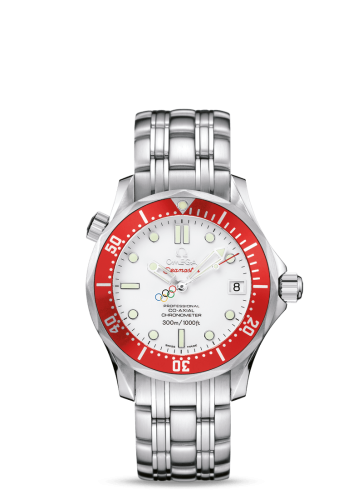 Omega Seamaster Diver 300M Co-Axial 36.25 Stainless Steel / White / Bracelet / Vancouver Olympics 212.30.36.20.04.001