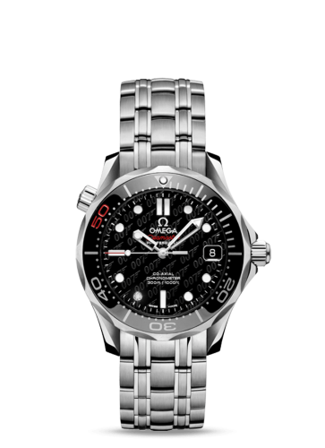 Omega Seamaster Diver 300M Co-Axial 36.25 Stainless Steel / Black / Bracelet / James Bond 50th Anniversary 212.30.36.20.51.001