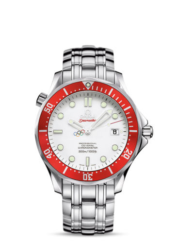 Omega Seamaster Diver 300M Co-Axial 41 Stainless Steel / White / Bracelet / Vancouver Olympics 212.30.41.20.04.001