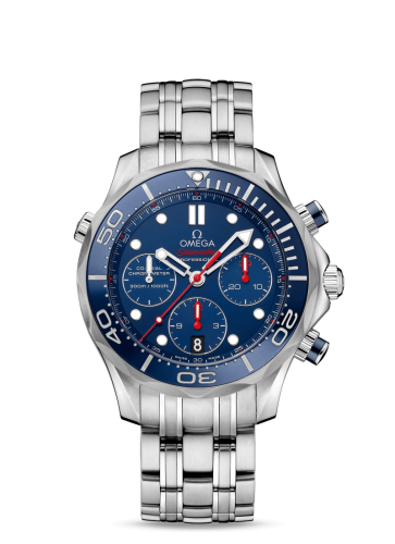 Omega Seamaster Diver 300M Co-Axial 41.5 Chronograph Stainless Steel / Blue / Bracelet 212.30.42.50.03.001