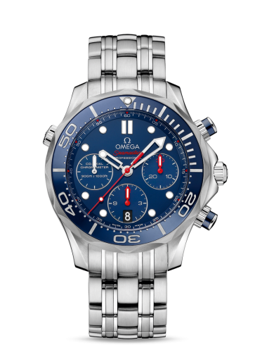 Omega Seamaster Diver 300M Co-Axial 44 Chronograph Stainless Steel / Blue / Bracelet 212.30.44.50.03.001