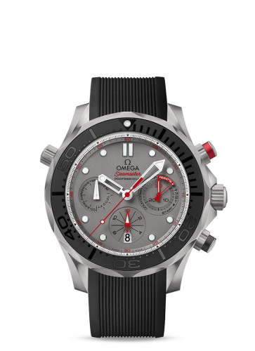 Omega Seamaster Diver 300M Co-Axial 44 Chronograph Titanium / Grey / Rubber / ETNZ 212.92.44.50.99.001