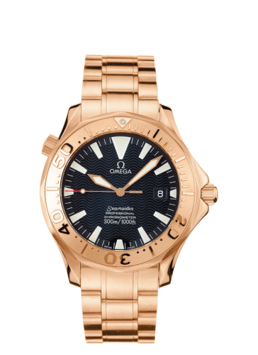 Omega Seamaster Diver 300M Automatic 41 Red Gold / Black / Bracelet 2136.50.00