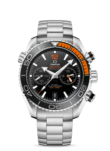 Omega Seamaster Planet Ocean 600M Co-Axial 45.5 Master Chronometer Chronograph Stainless Steel / Orange / Bracelet 215.30.46.51.01.002