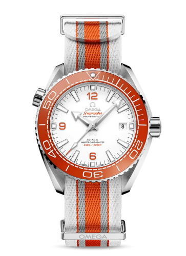 Omega Seamaster Planet Ocean 600M Co-Axial 43.5 Master Chronometer Stainless Steel / White / NATO 215.32.44.21.04.001