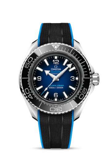 Omega Seamaster Planet Ocean Ultra Deep O-Megasteel / Blue / Rubber 215.32.46.21.03.001