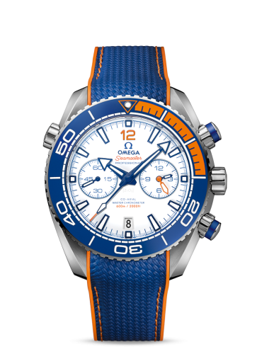 Omega Seamaster Planet Ocean 600M Co-Axial 45.5 Master Chronometer Chronograph Stainless Steel / White / Rubber / Michael Phelps 215.32.46.51.04.001