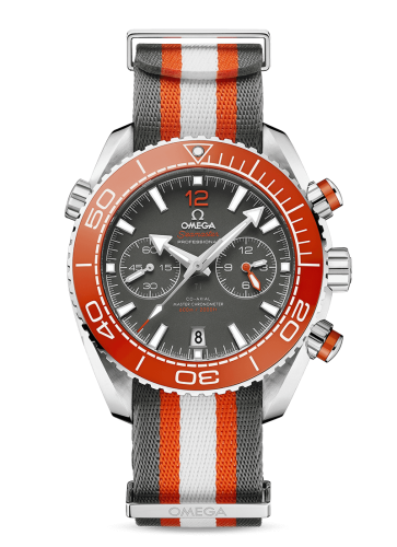 Omega Seamaster Planet Ocean 600M Co-Axial 45.5 Master Chronometer Chronograph Stainless Steel / Grey / NATO 215.32.46.51.99.001