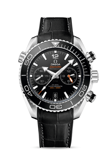 Omega Seamaster Planet Ocean 600M Co-Axial 45.5 Master Chronometer Chronograph Stainless Steel / Black / Alligator 215.33.46.51.01.001