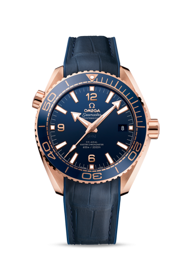 Omega Seamaster Planet Ocean 600M Co-Axial 43.5 Master Chronometer Sedna Gold / Blue / Strap 215.63.44.21.03.001