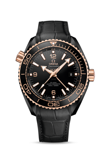 Omega Seamaster Planet Ocean 600M Co-Axial 45.5 Master Chronometer GMT Deep Black Sedna 215.63.46.22.01.001