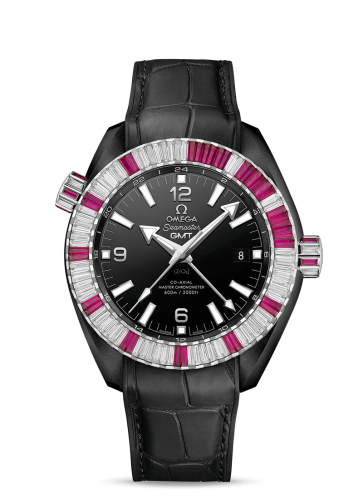 Omega Seamaster Planet Ocean 600M Co-Axial 45.5 Master Chronometer GMT Deep Black Ruby 215.98.46.22.01.002