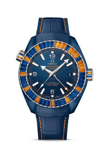 Omega Seamaster Planet Ocean 600M Co-Axial 45.5 Master Chronometer GMT Deep Blue Sapphire 215.98.46.22.03.001