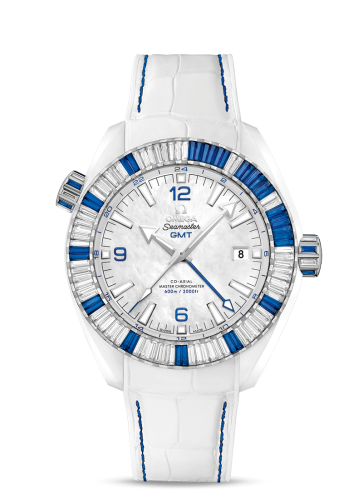 Omega Seamaster Planet Ocean 600M Co-Axial 45.5 Master Chronometer GMT Deep White Sapphire 215.98.46.22.05.001