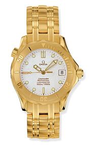 Omega Seamaster Diver 300M Automatic 36.25 Yellow Gold / White / Bracelet 2151.20.00