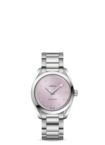 Omega Seamaster Aqua Terra 150M Quartz 28 Stainless Steel / Lilac / Bracelet 220.10.28.60.60.001
